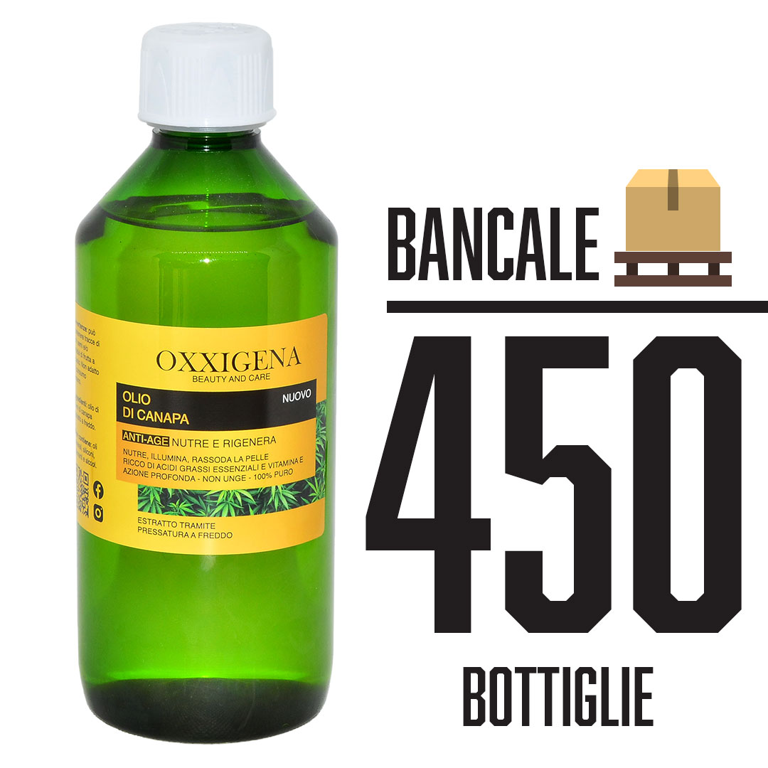 Olio di Canapa 100% Puro – Vegan 450 x 500 ml (225000ml)